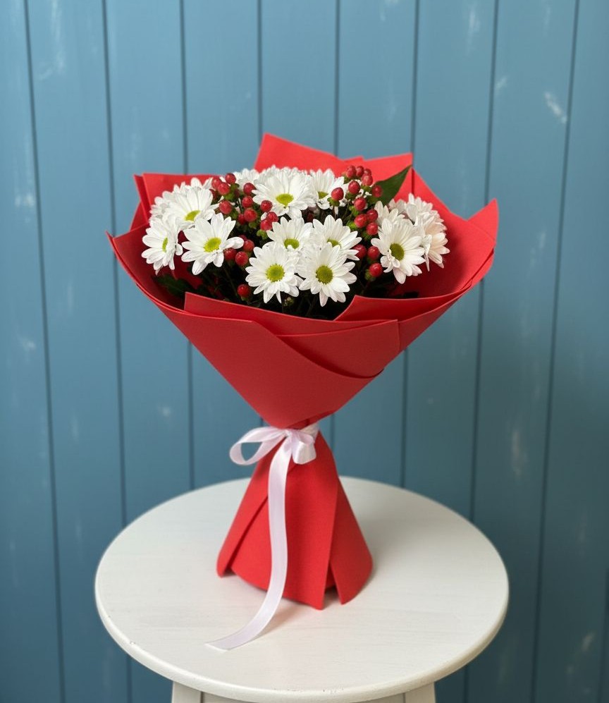 Букет цветов из: Хризантемы в Свободный