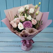 Букет цветов из:  Розы и Лизиантусы в Свободный