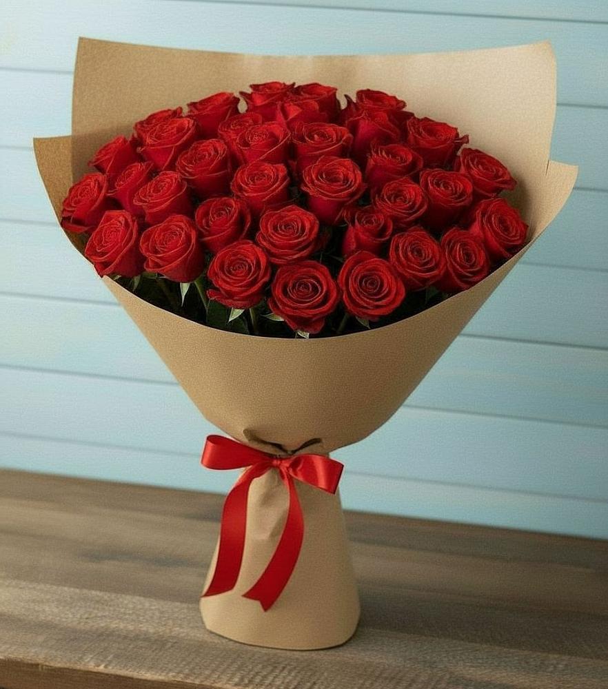Букет Красные розы Милано в Свободный