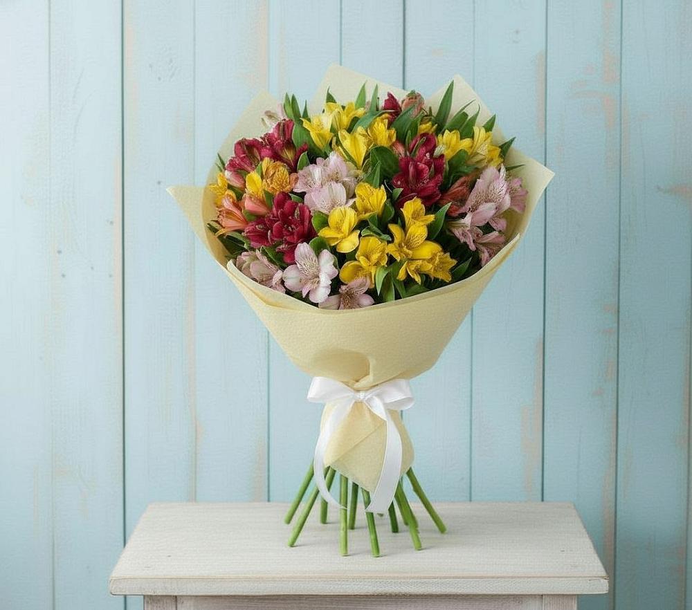 Букет цветов из: Альстромерии в Свободный