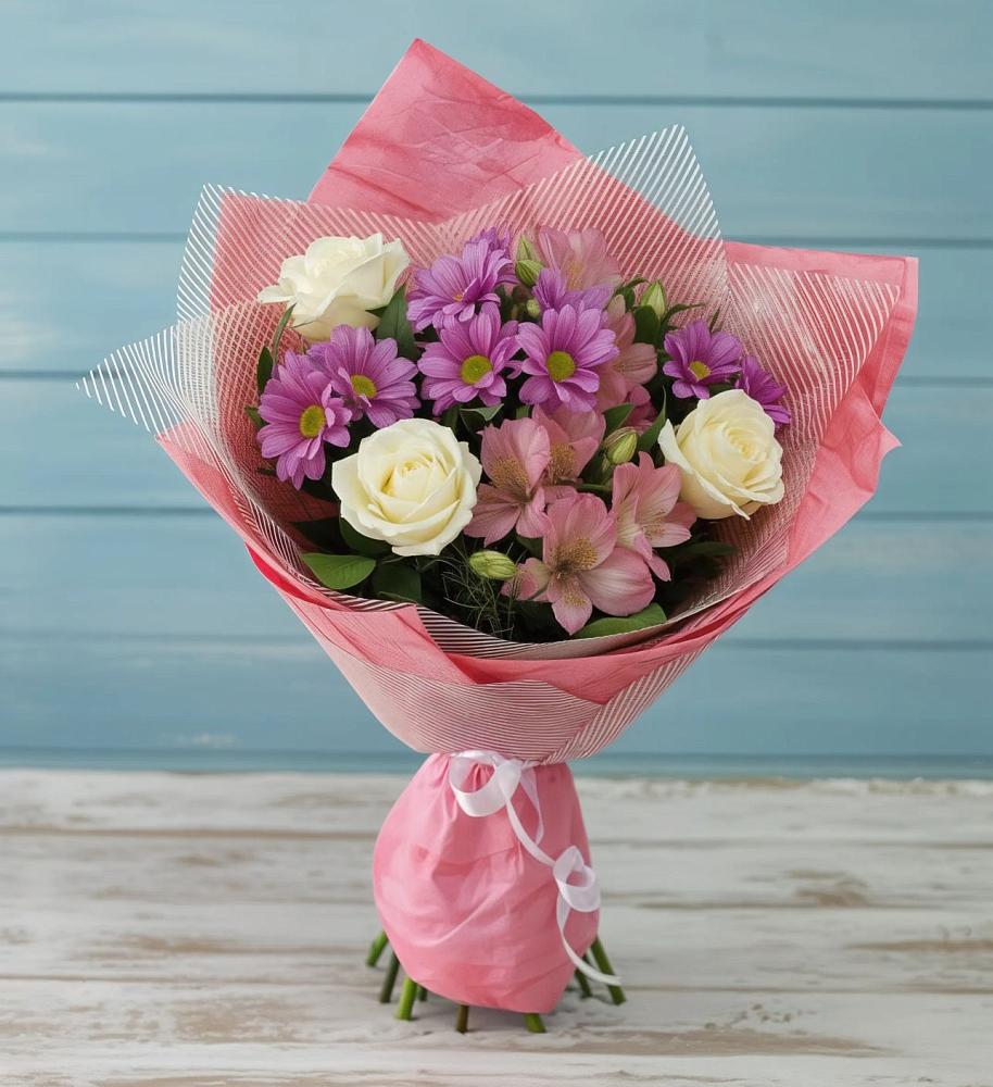 Букет цветов из: Герберы в Свободный