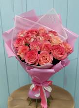 Букет 15 Розовых роз Равель в Свободный