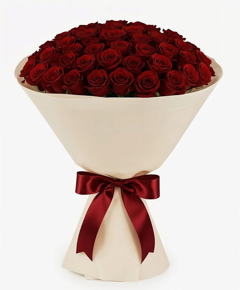 Букет 101 Бордовая роза Блэк Бакарра в Свободный